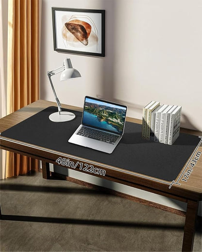 Leather Desk Pad Protector, Large Desk Mat, Mouse Pad, Non-Slip PU Leather Desk - Image 7