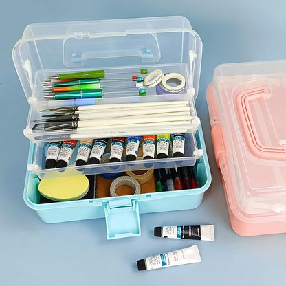 10Inch Tackle Box Organizer and Storage, Three-Layer Sewing Box - Image 7