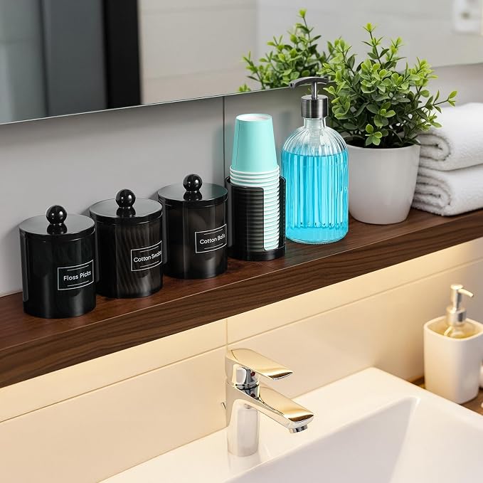 4 Pcs, Acrylic Qtip Holder Dispenser - Image 9