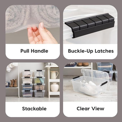 IRIS USA 13 QT Plastic Storage Box - Image 3