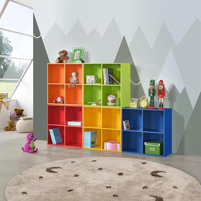 KB Designs - 4 Cube Storage Organizer Shelf - Modern Small Compact Organizer - Image 2