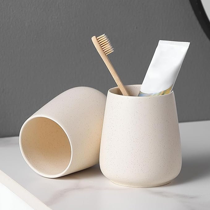 Beige Toothbrush Holder for Bathroom - Image 6