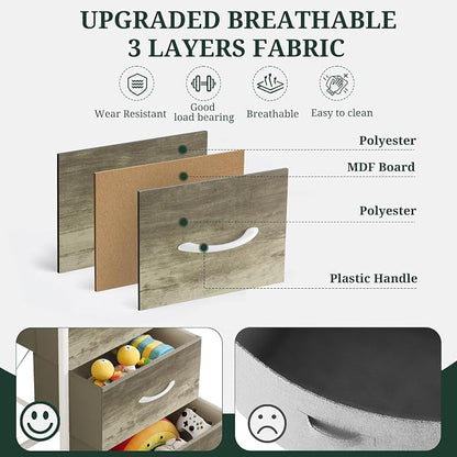 4 Drawers Dresser for Bedroom Fabric Storage Tower - Image 6