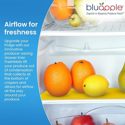Bluapple FreshMats, Refrigerator Bin Liner, Fridge Drawer Mats, Crisper Life - Image 4