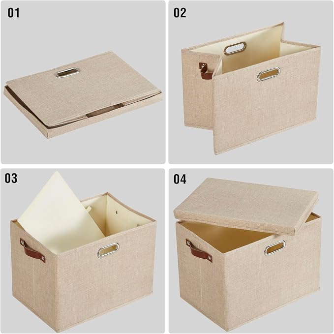 17" Large Collapsible Storage Bins - Image 6
