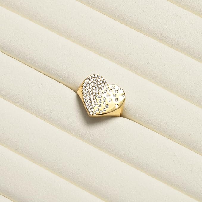 Jewelry Ring Display Tray Beige Microfiber Ring Earrings Display Organizer Tray - Image 7