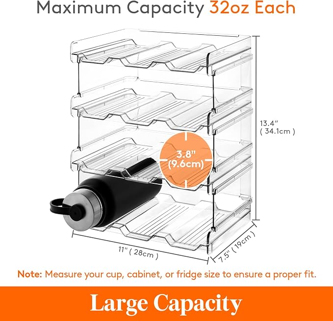 Lifewit 4 Tier Stackable Water Bottle Organizer - Image 5