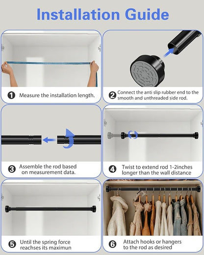 Supforce No Drilling Closet Rods - Image 9