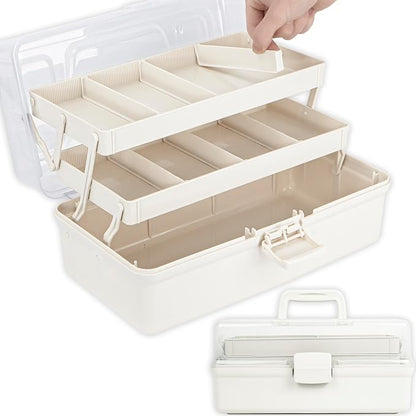 TERGOO 12.5in 3-Layer Multipurpose Craft Organizers and Storage by Focusonefficientstorage