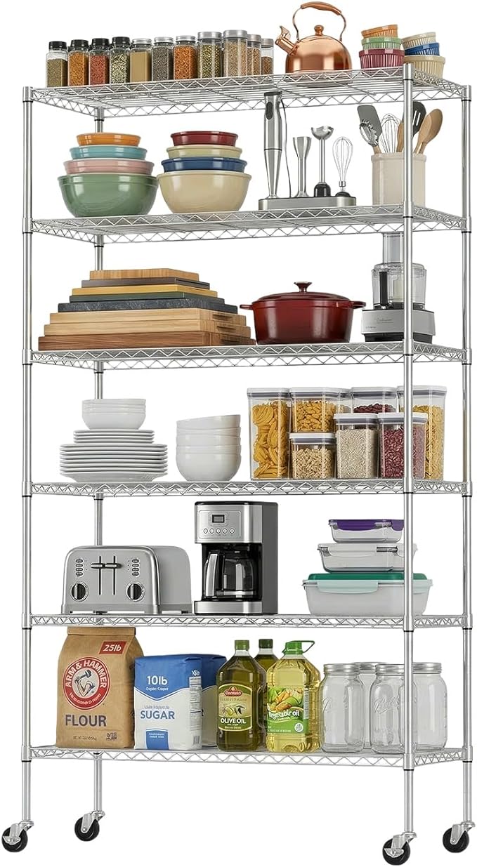 BestOffice | 6-Tier Wire Shelf by BestOffice