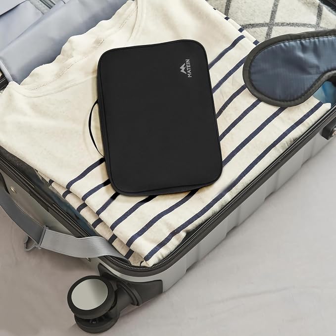 MATEIN Small Electronic Organizer Travel Case, Double Layer Cable Organizer | - Image 7