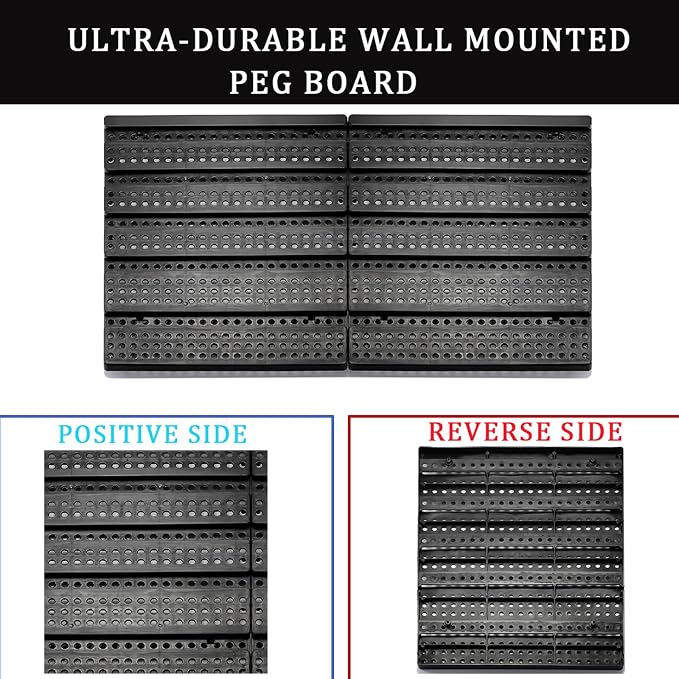 MULSAME Wall Mounted Storage Bins Parts Rack 4 Colors Bin Organizer Garage - Image 5