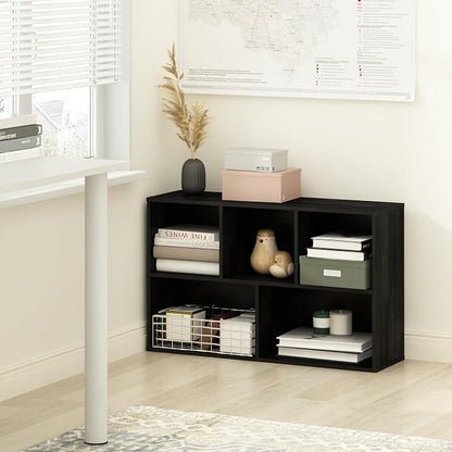 Furinno LUDER Book Shelf, 5-Cube Bookshelf, Easy Assembly Bookcase by Furinno-FitsYourSpaceFitsYourBudget