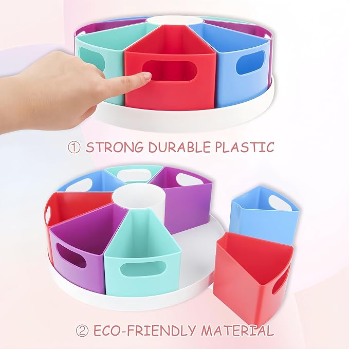 Rotating Art Supply Organizer Storage Caddy - Image 5