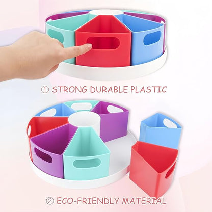 Rotating Art Supply Organizer Storage Caddy - Image 5