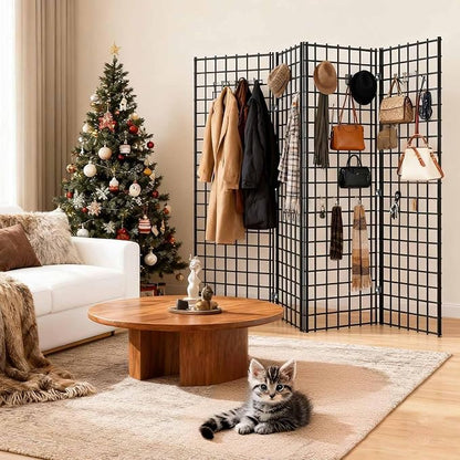 2' x 6' Black Gridwall Panels, Commercial & Home Wall Grid Display - Image 5
