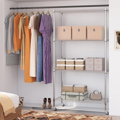 Homdox Heavy Duty 4-Tier Metal Shelving Unit - Image 7