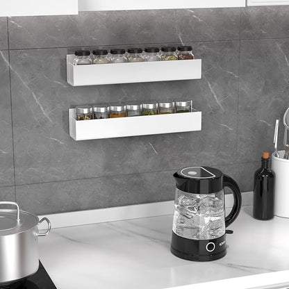 PMMASTO Adhesive Acrylic Spice Rack Organizer - Image 4