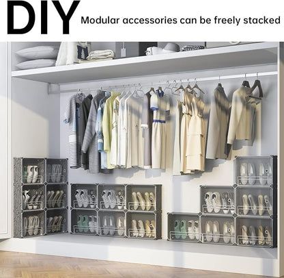 MAGINELS 4-Tier Slim Shoe Rack Organizer and Tall Storage - Image 4