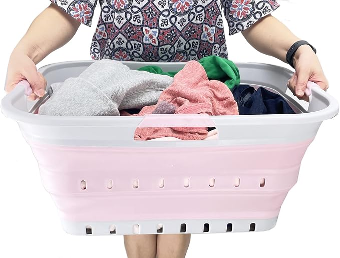 SAMMART 42L Collapsible Plastic Laundry Basket - Image 7