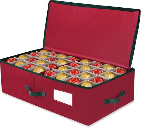 BlessedSeason Christmas Ornament Storage Box -Stores Up to 64 3” Balls by Unknown