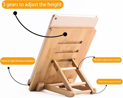 Bamboo Tablet Stand Holder - Image 6