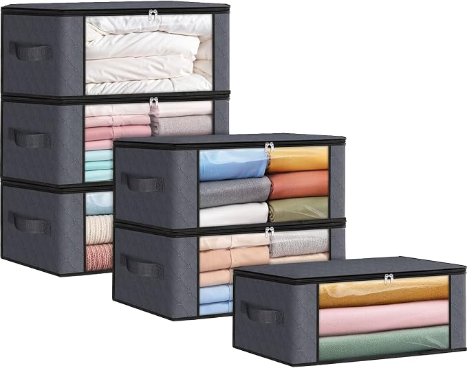 Fab totes 35L Closet Organizers and Storage, Foldable Under Bed Storage by Fabtotes