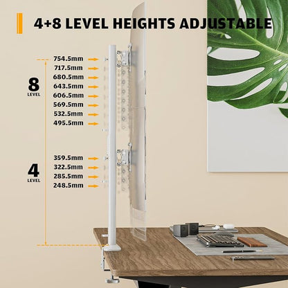 Hemudu Dual Monitor Articulating Desk Mount Arm Stand - Image 6