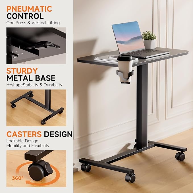 COMHOMA Adjustable Overbed Bedside Table - Image 7