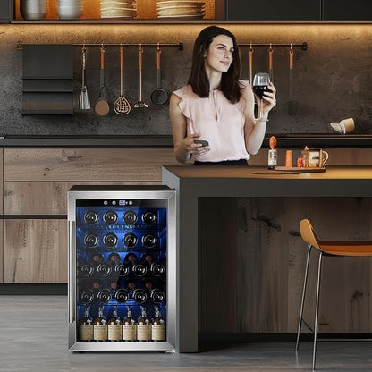 Wine Cooler 37 Bottle Freestanding Fridge - Image 5