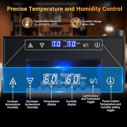 25L Cigar Electric Humidor, Thermostatic Electric Cooler Cabinet - Image 4