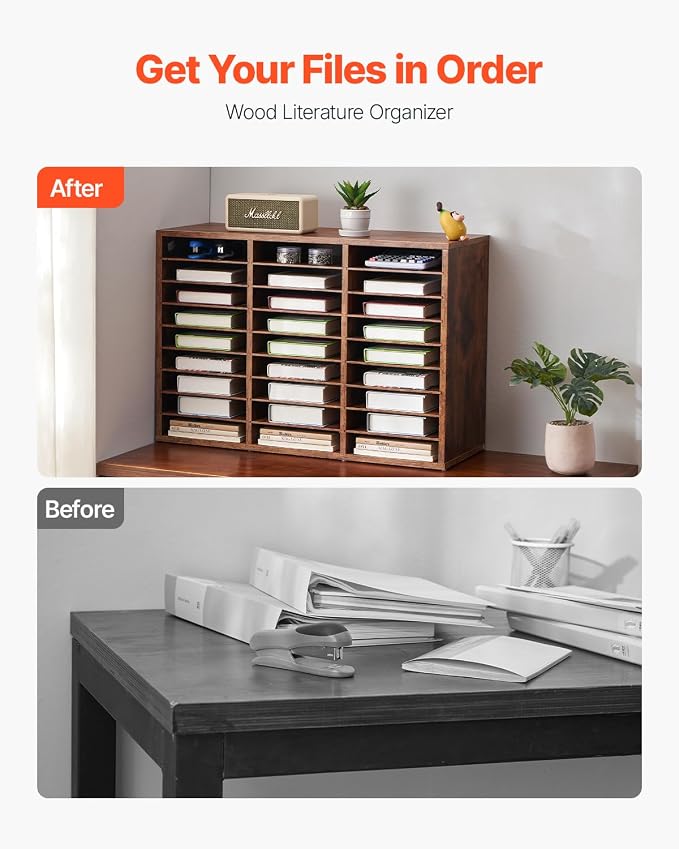 VEVOR Literature Organizer, 27 Compartments Office Mailbox - Image 4