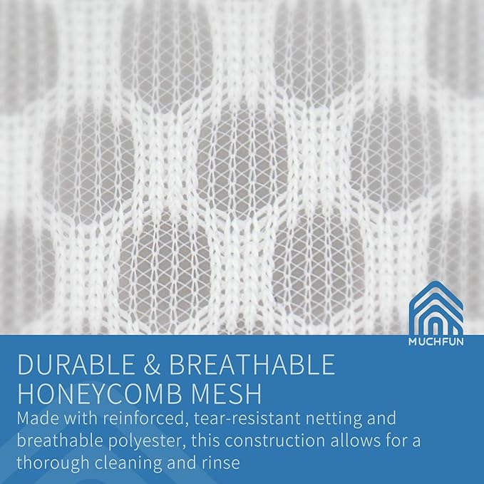 Muchfun 2Pcs Durable Honeycomb Mesh Laundry Bags - Image 2