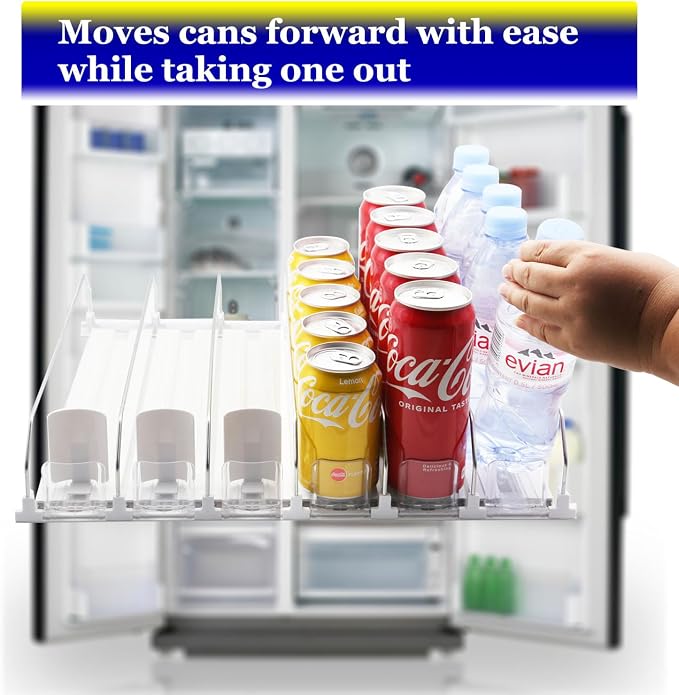 AMLLLC Drink Dispenser for Fridge, Automatic Pusher Glide Soda Can Dispenser - Image 2
