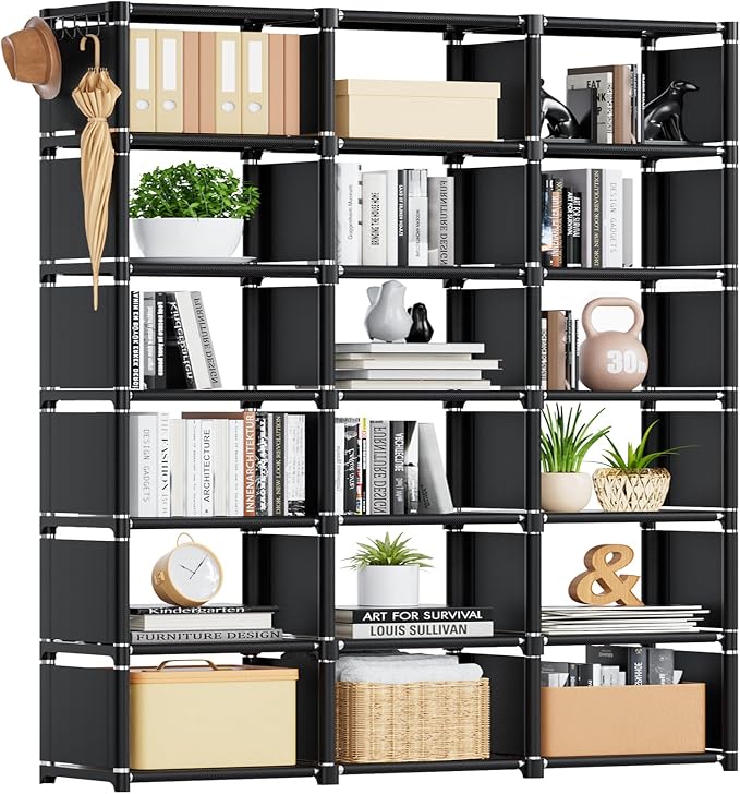 Mavivegue Bookcase, 18-Cube Extra Large Book Shelf, DIY Cube Storage Organizer by Mavivegue