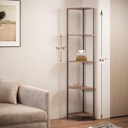 SUNMORY 5 Tier Corner Shelf - Image 2