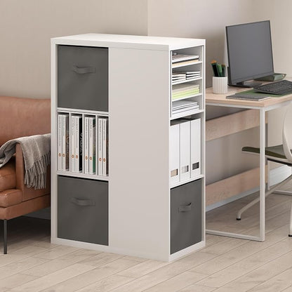 Furinno Viola Book Shelf, 3-Tier Bookshelf, Cube Storage Organizer Bookcase - Image 2