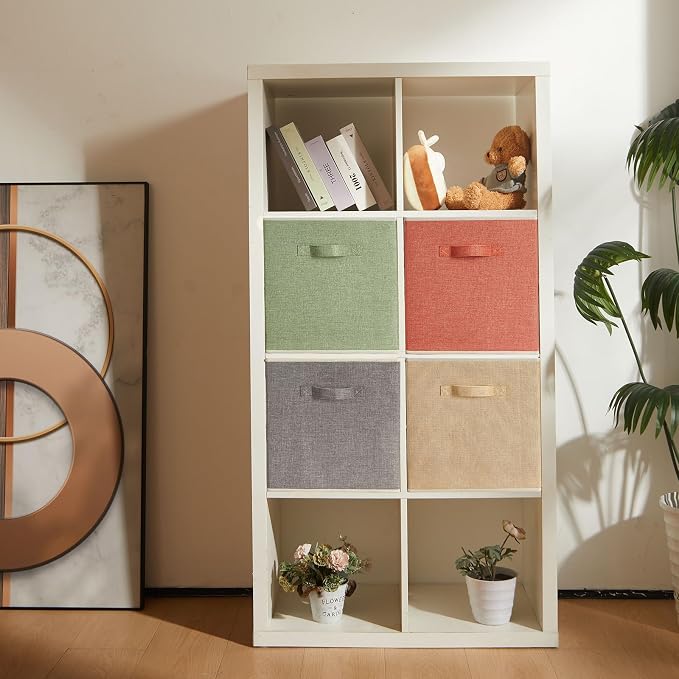 Storage Cube Organizer Bin 13" x 15" x 13" Large Boxes Fabric Basket - Image 2