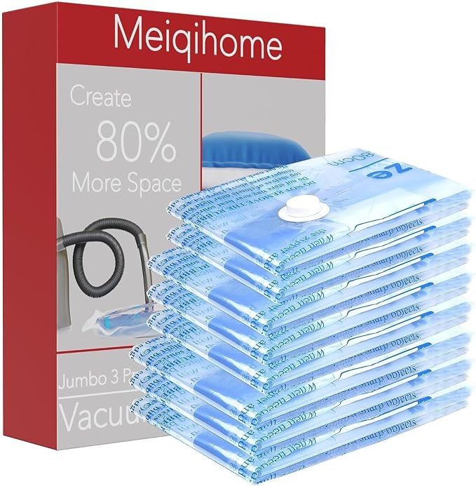MEIQIHOME Vacuum Storage Bags, Space Saver Sealer Bags, Vacuum seal bags - Image 2