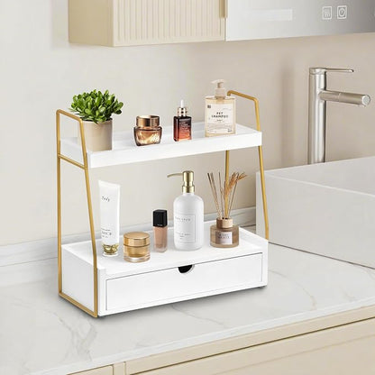 2-Tier Bathroom Organizer Countertop - Image 3