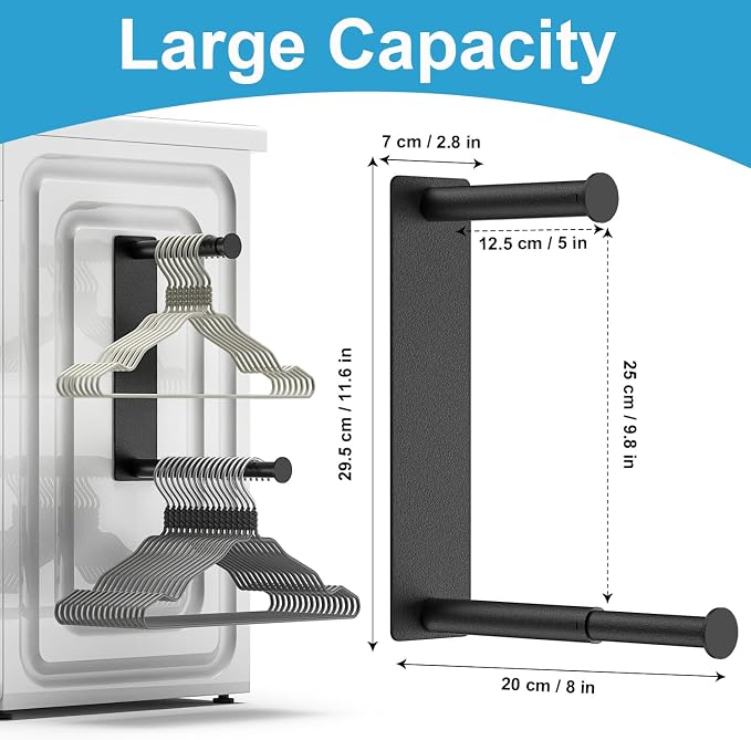 MFTEK Hanger Organizer Stacker, Magnetic Hanger Holder, Extendable Hanger - Image 3
