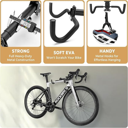 ROCKBROS Horizontal Bike Wall Mount, Adjustable Wall Bike Mount Hanger - Image 7