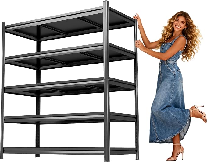 Metal Shelving, Garage Shelving Unit and Storage, Adjustable Storage Shelves by Unknown