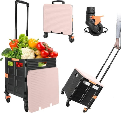 Quick Utility Cart Folding Portable Rolling Crate Handcart - Image 5