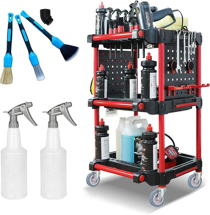 3-Tier Heavy-Duty Detailing Cart by YTDTKJ