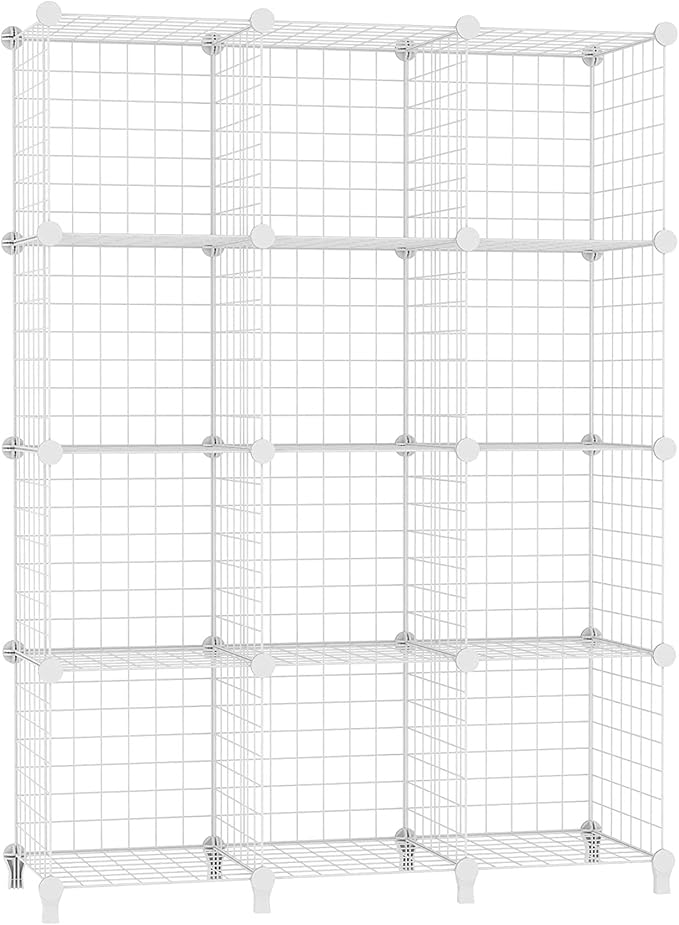 AWTATOS Wire Cube Storage, Closet Organizer, 12 Cube Storage Shelf, Portable by AWTATOS