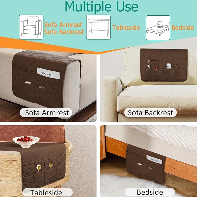 Remote Control Holder for Recliner Non-Slip Armchair Caddy Couch Armrest - Image 7