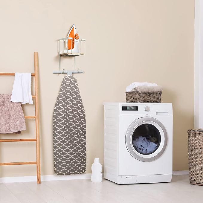 TJ.MOREE Over The Door/Wall Mount Ironing Board Hanger, Laundry Room Iron and - Image 4