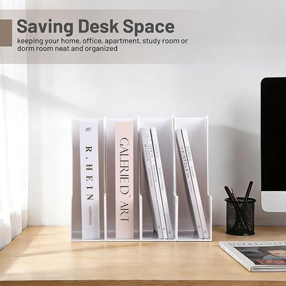 CiWiVOKi Vertical Magazine File Holder, 4 Pack, Notebooks and Paperwork - Image 6
