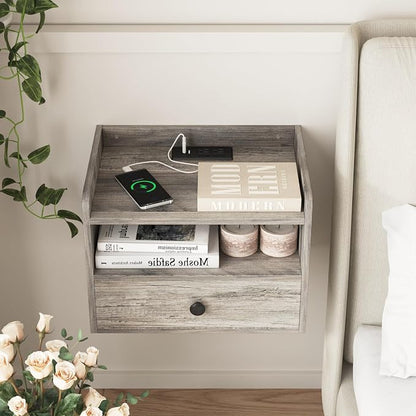 Floating Nightstand Set of 2 Modern Night Stands - Image 8